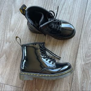 Doc Martens Black toddler boots.